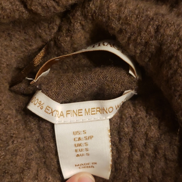 SALE⚡️E.T. 100% EXTRA FINE MERINO WOOL SWEATER S - Picture 6 of 9